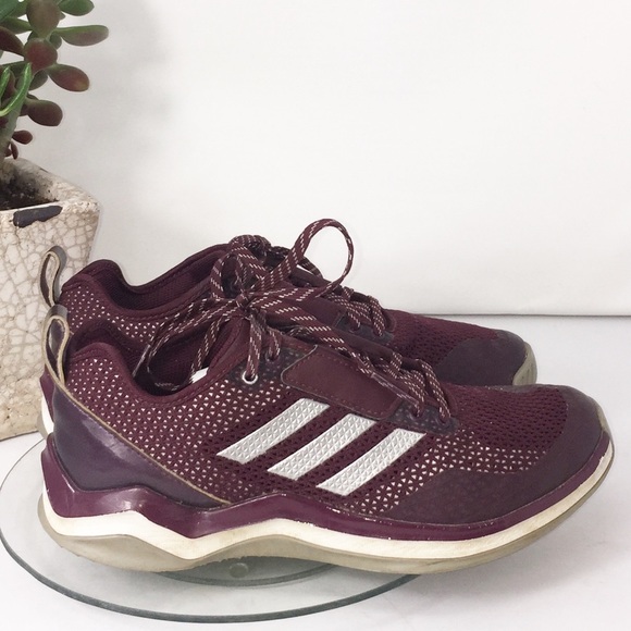 Adidas Maroon Speed Trainer 3 Athletic Sneakers - Picture 3 of 14